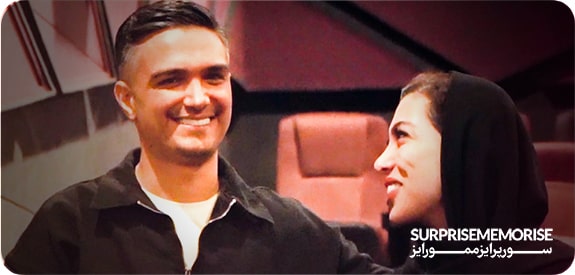 سورپرایزممورایز | surprisememorise | نظر مرجان کیا اینفلوینسر ایرانی بعد از اجرای سورپرایز سینما-تهران